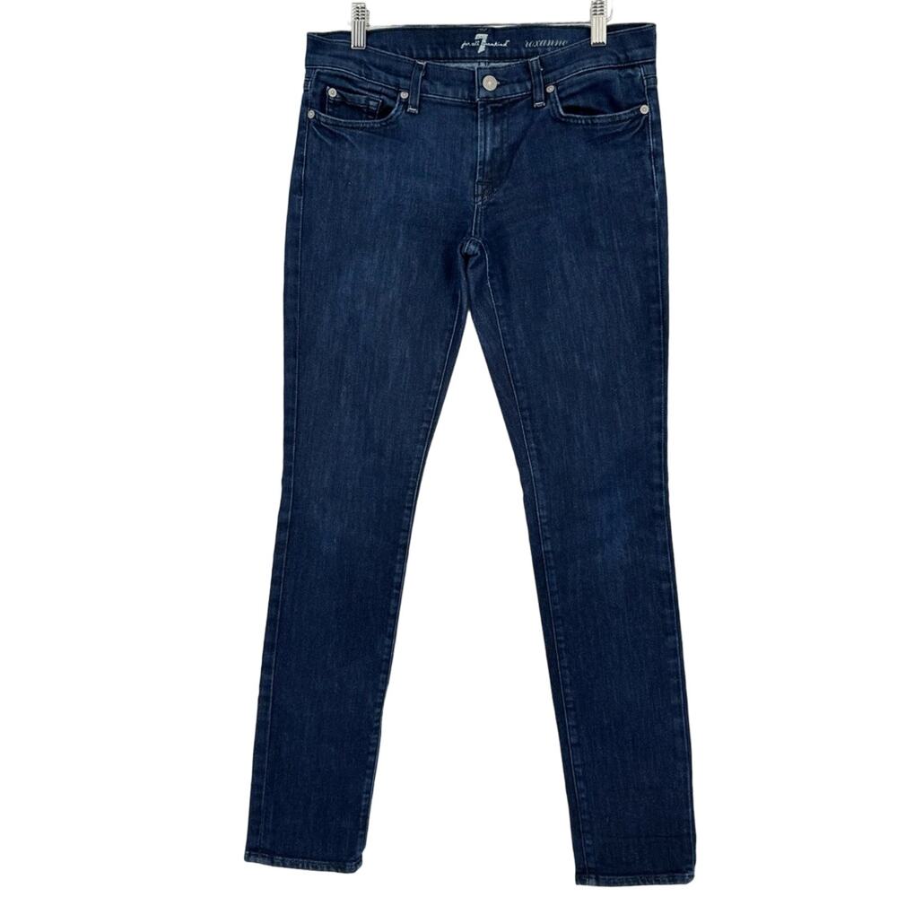 7 for all Mankind Roxanne Skinny Dark Wash Jeans Size 30